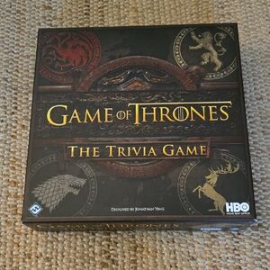 Game of Thrones Trivia Board Game - Black and Gold